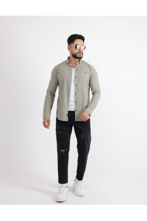 Cliento Flam Keten Rahat Kesim Günlük Erkek Gömlek