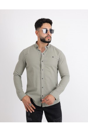 Cliento Flam Keten Rahat Kesim Günlük Erkek Gömlek