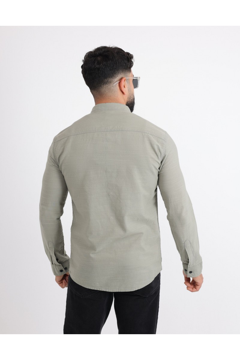 Cliento Flam Keten Rahat Kesim Günlük Erkek Gömlek