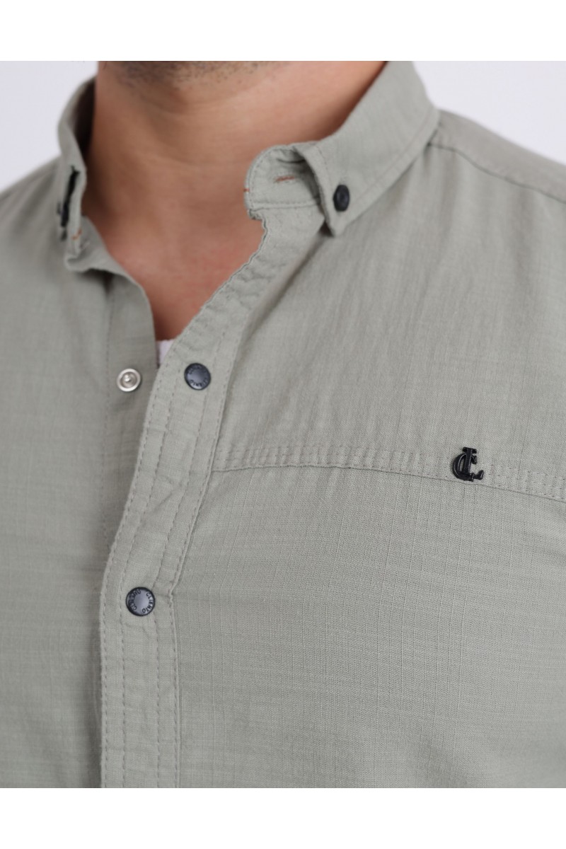 Cliento Flam Keten Rahat Kesim Günlük Erkek Gömlek