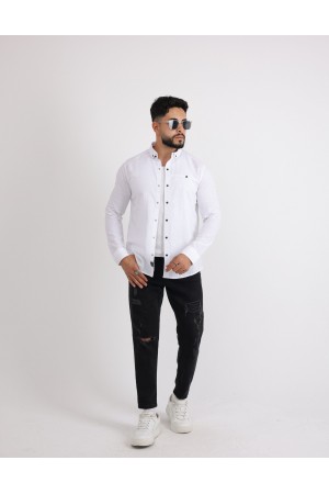 Cliento Flam Keten Rahat Kesim Günlük Erkek Gömlek