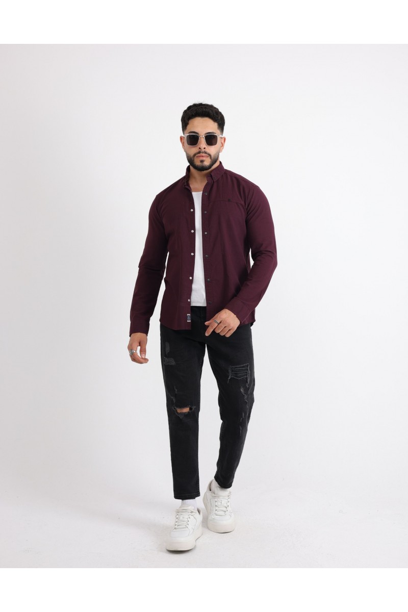 Cliento Flam Keten Rahat Kesim Günlük Erkek Gömlek