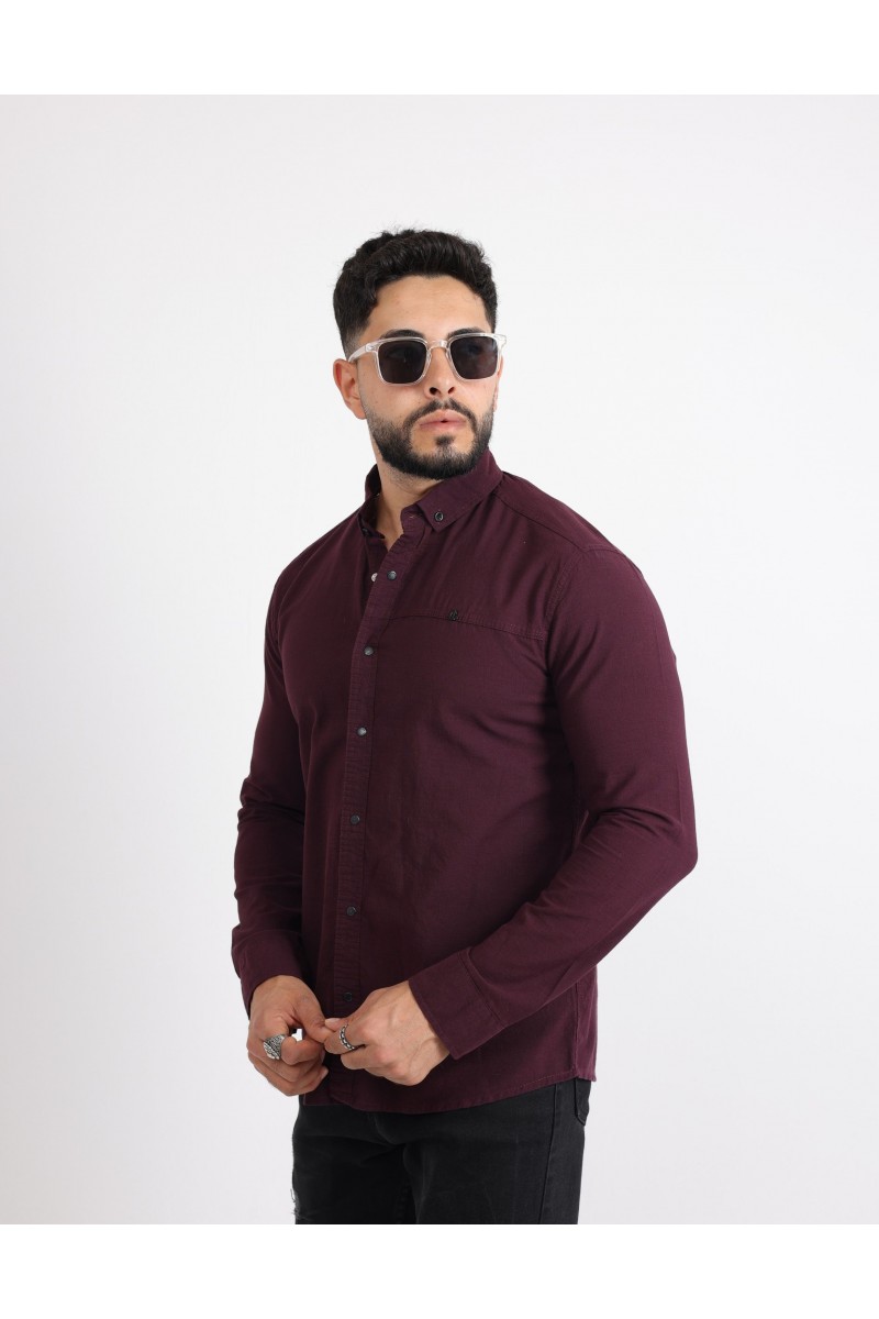 Cliento Flam Keten Rahat Kesim Günlük Erkek Gömlek