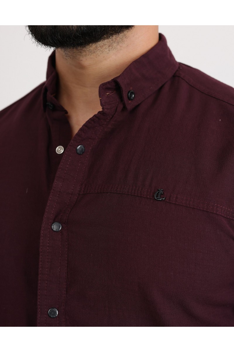 Cliento Flam Keten Rahat Kesim Günlük Erkek Gömlek