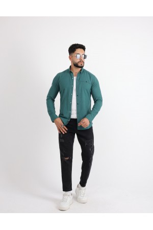 Cliento Flam Keten Rahat Kesim Günlük Erkek Gömlek