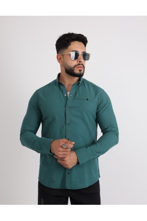 Cliento Flam Keten Rahat Kesim Günlük Erkek Gömlek