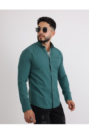Cliento Flam Keten Rahat Kesim Günlük Erkek Gömlek