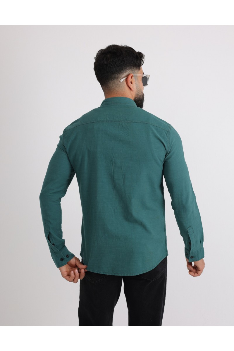 Cliento Flam Keten Rahat Kesim Günlük Erkek Gömlek