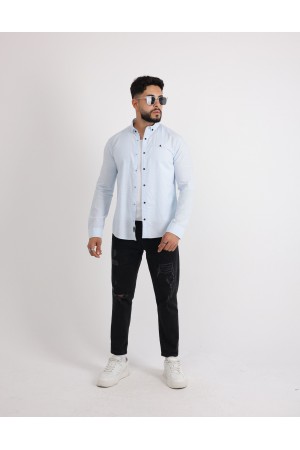 Cliento Flam Keten Rahat Kesim Günlük Erkek Gömlek