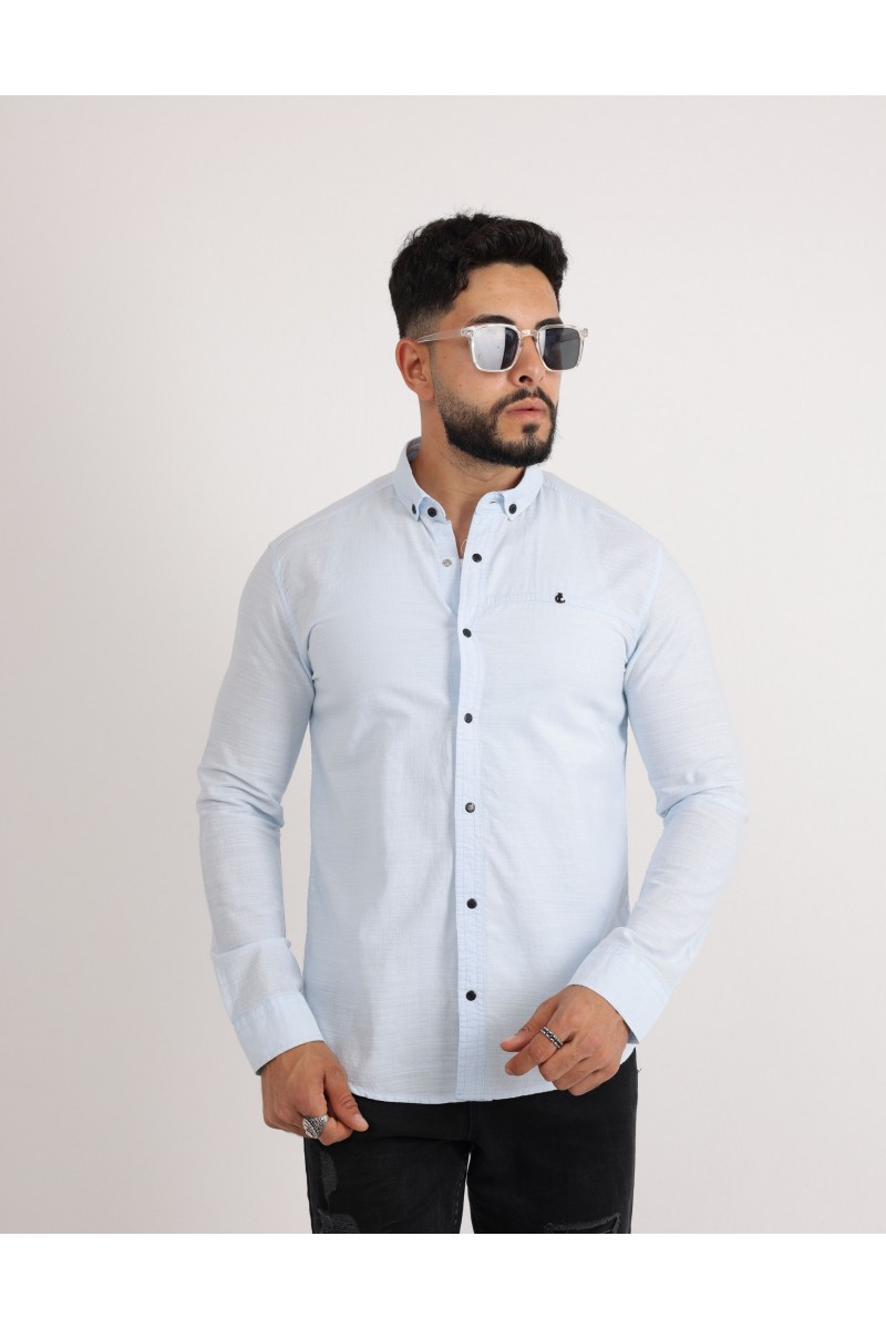 Cliento Flam Keten Rahat Kesim Günlük Erkek Gömlek