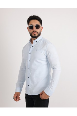 Cliento Flam Keten Rahat Kesim Günlük Erkek Gömlek