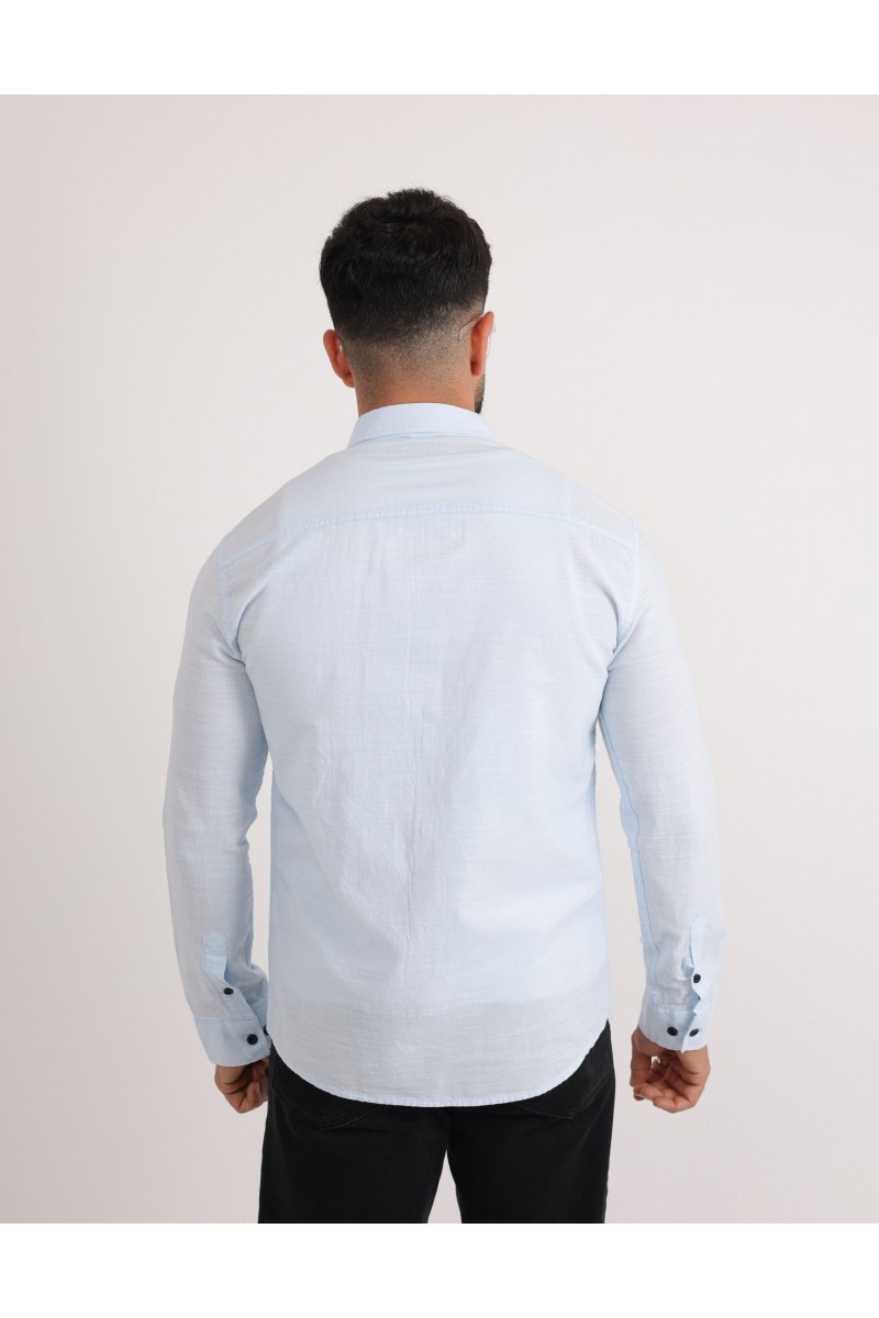 Cliento Flam Keten Rahat Kesim Günlük Erkek Gömlek