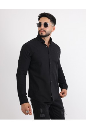 Cliento Flam Keten Rahat Kesim Günlük Erkek Gömlek