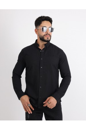 Cliento Flam Keten Rahat Kesim Günlük Erkek Gömlek
