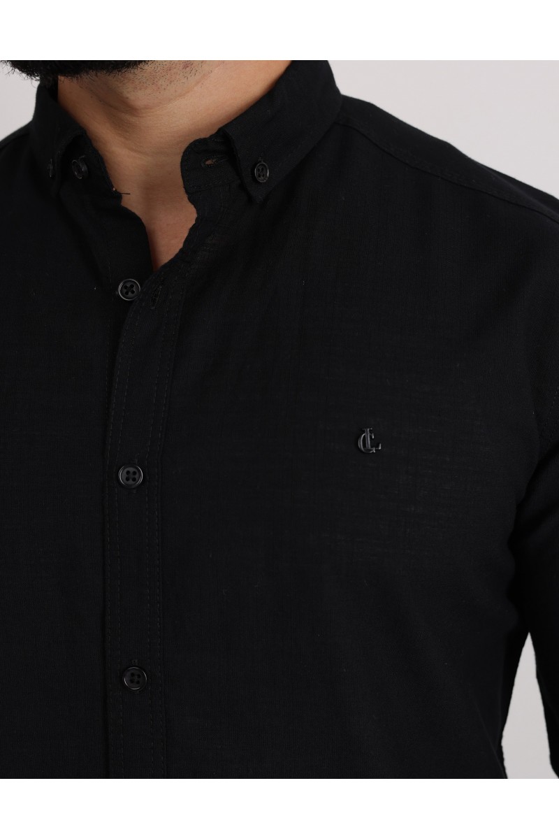 Cliento Flam Keten Slim Fit Spor ve Şık Erkek Gömlek