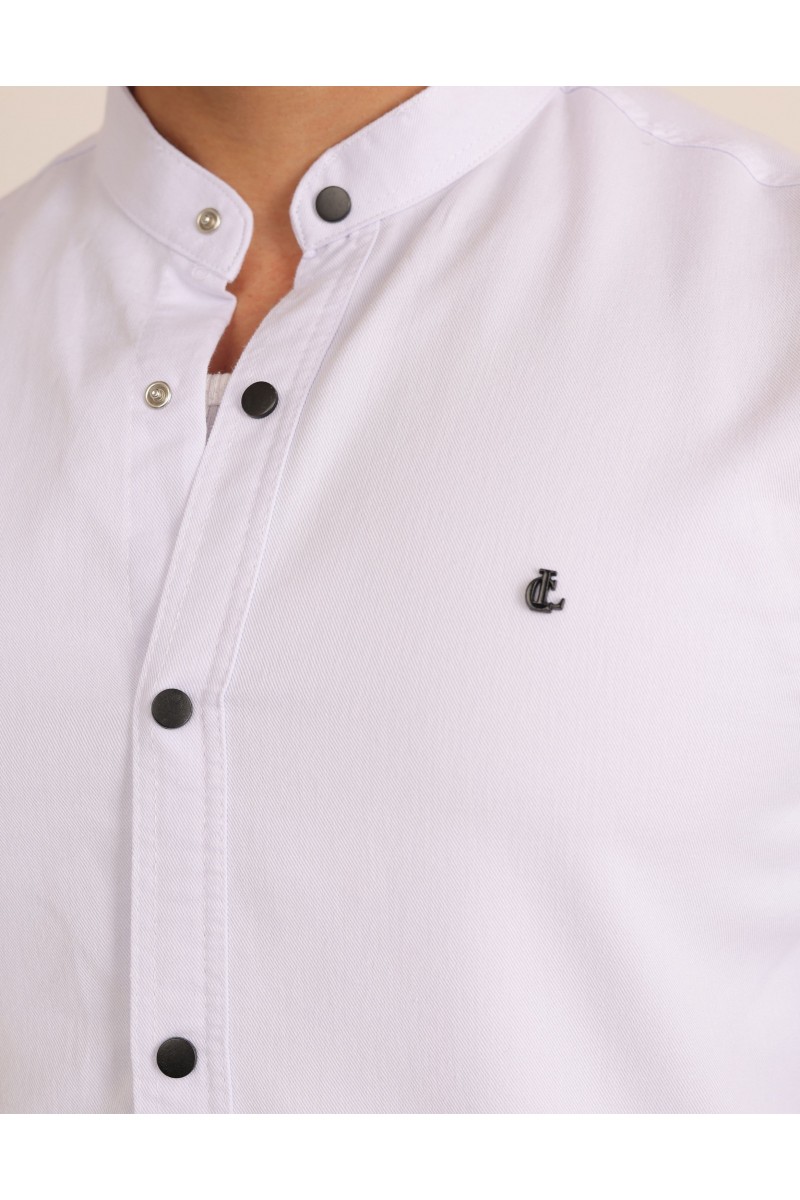 Cliento Likralı Gabardin Kot Casual Şık Erkek Gömlek