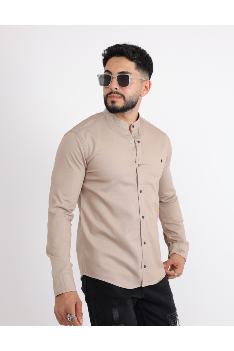 Cliento Likralı Gabardin Kot Casual Şık Erkek Gömlek