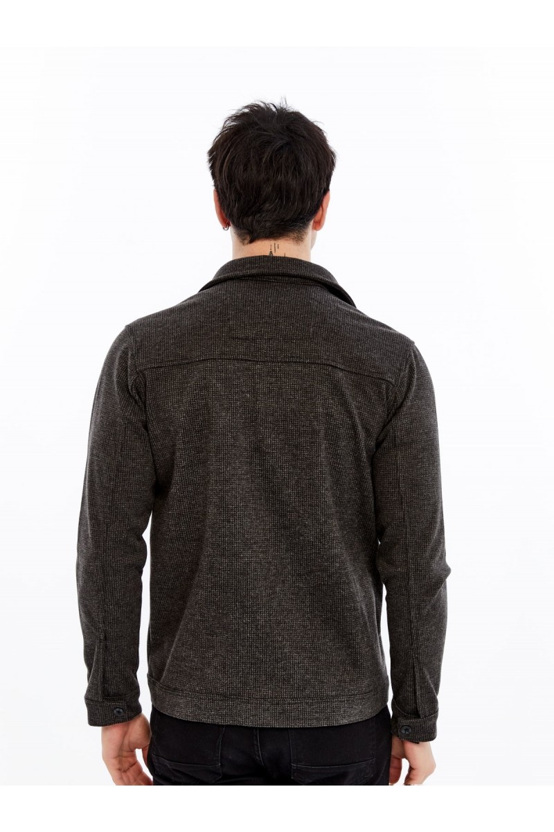 Yumuşak Desenli Kaşe Kışlık Erkek Gömlek