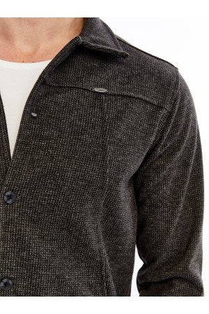 Yumuşak Desenli Kaşe Kışlık Erkek Gömlek