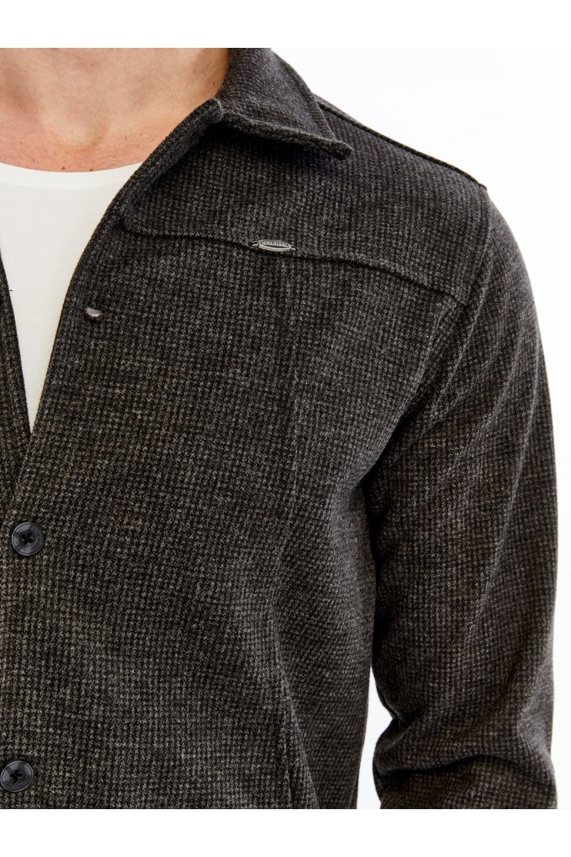 Yumuşak Desenli Kaşe Kışlık Erkek Gömlek