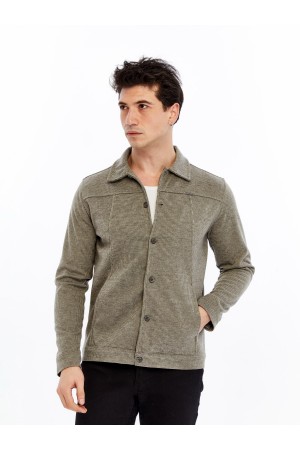 Yumuşak Desenli Kaşe Kışlık Erkek Gömlek