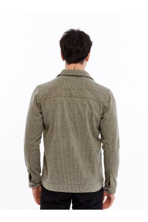 Yumuşak Desenli Kaşe Kışlık Erkek Gömlek