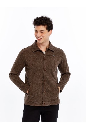 Yumuşak Desenli Kaşe Kışlık Erkek Gömlek