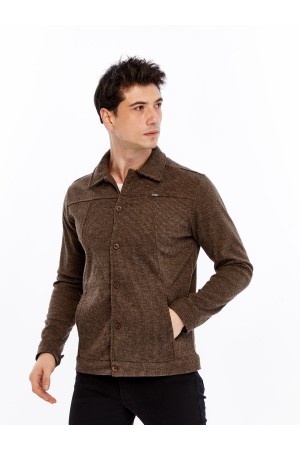 Yumuşak Desenli Kaşe Kışlık Erkek Gömlek