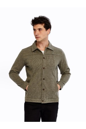 Yumuşak Desenli Kaşe Kışlık Erkek Gömlek