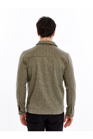 Yumuşak Desenli Kaşe Kışlık Erkek Gömlek