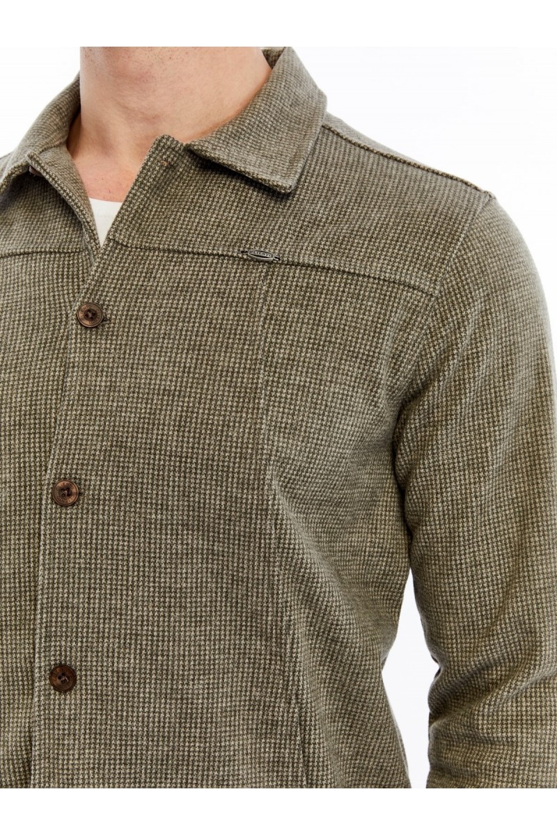 Yumuşak Desenli Kaşe Kışlık Erkek Gömlek