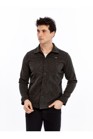 Yumuşak Desenli Kaşe Kışlık Erkek Gömlek