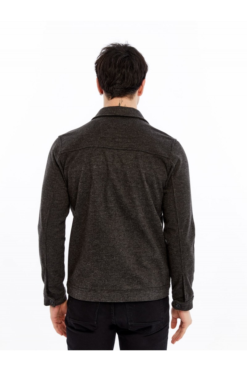 Yumuşak Desenli Kaşe Kışlık Erkek Gömlek