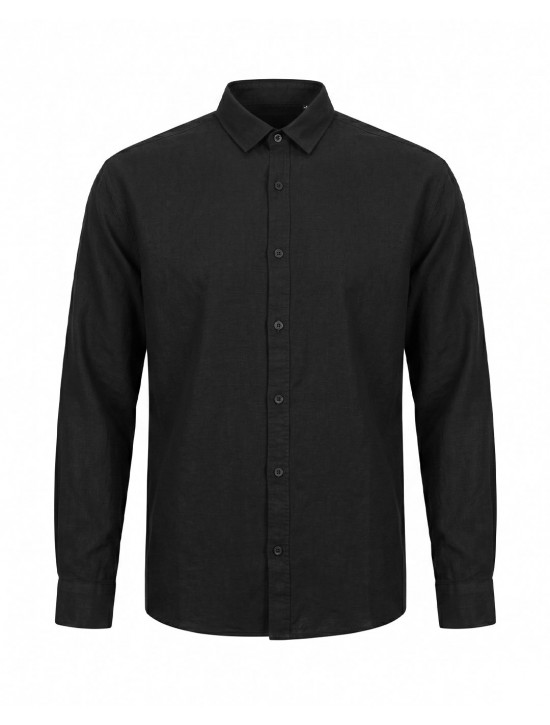 Premium Pamuklu Keten Oversize Şık Erkek Gömlek