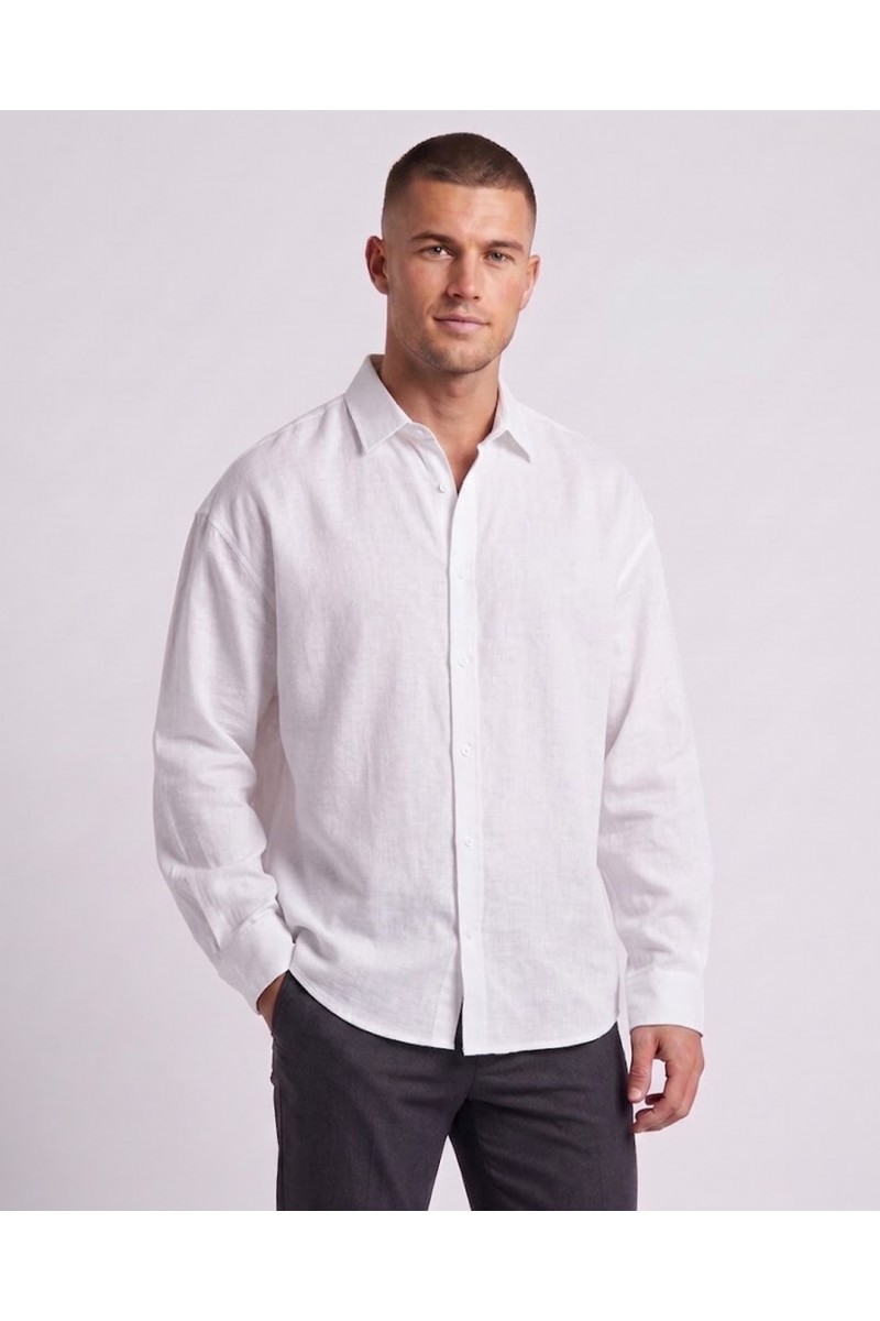 Oversize Modal Smart Casual Erkek Gömlek
