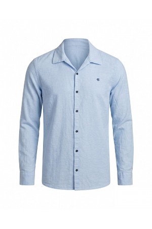 Pamuklu Keten Slim Fit Modern Erkek Gömlek